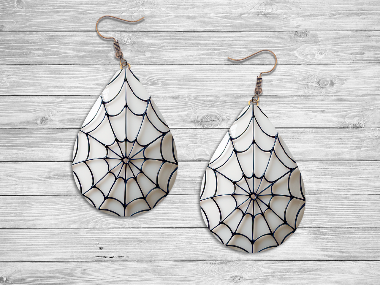 3D Gothic Tear Drop Earrings